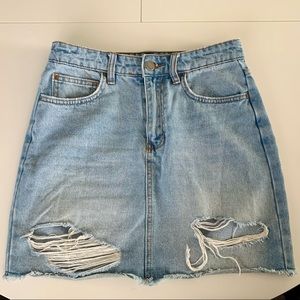 Billabong High Waisted Jean Skirt